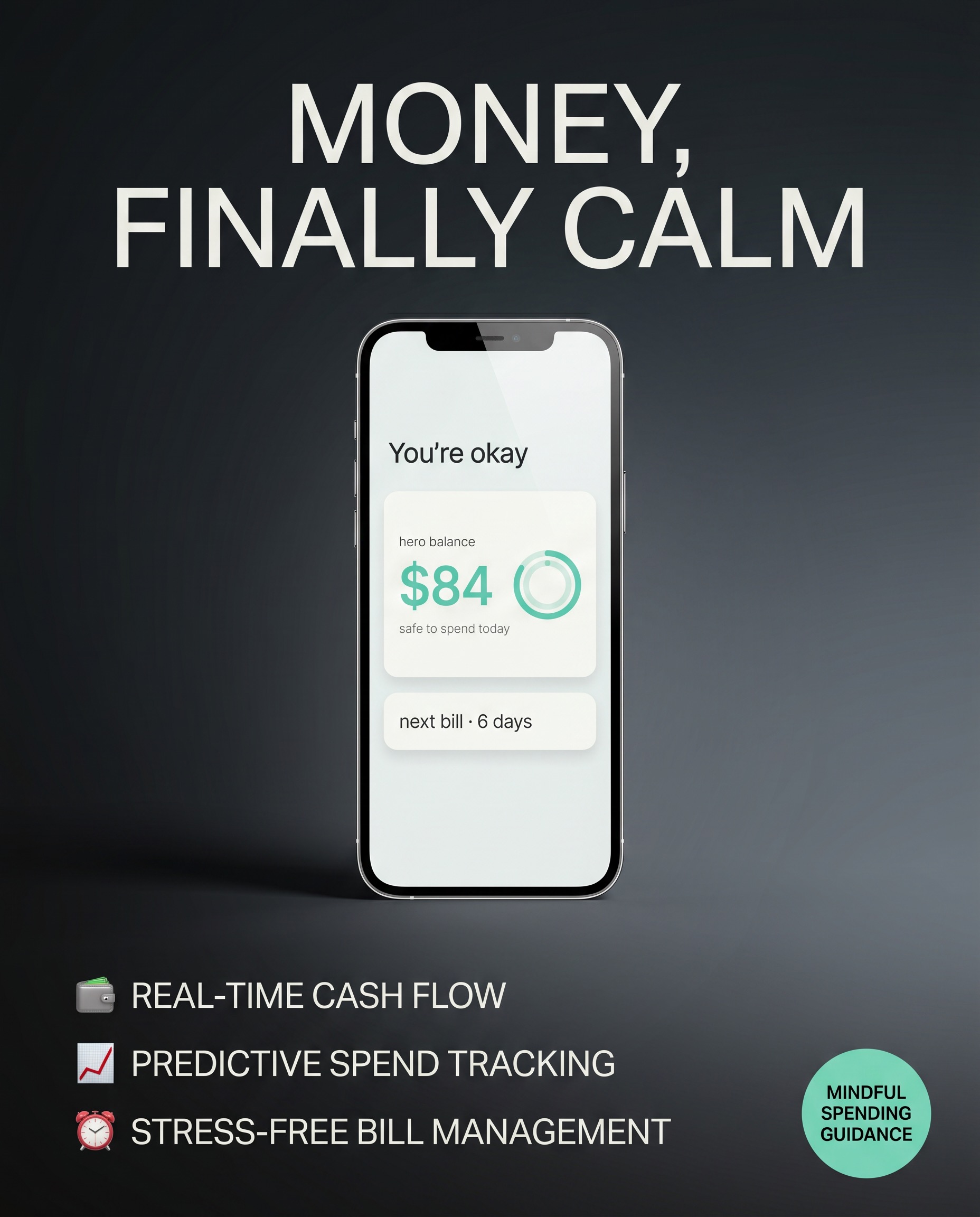 POISE money-finally-calm card